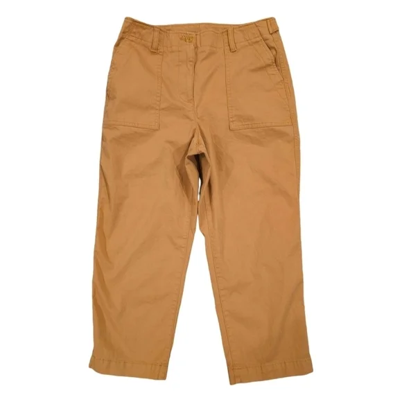 Talbots Tan Patch Pocket Crop Chinos - Picture 4 of 8